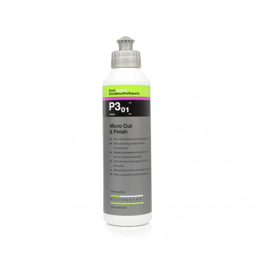 3 az 1-ben autófényező Koch Chemie Micro Cut & Finish P3.01, 250 ml