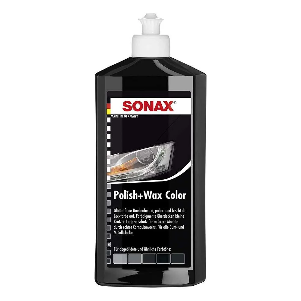 Polish és Wax Sonax Color Black, 250ml
