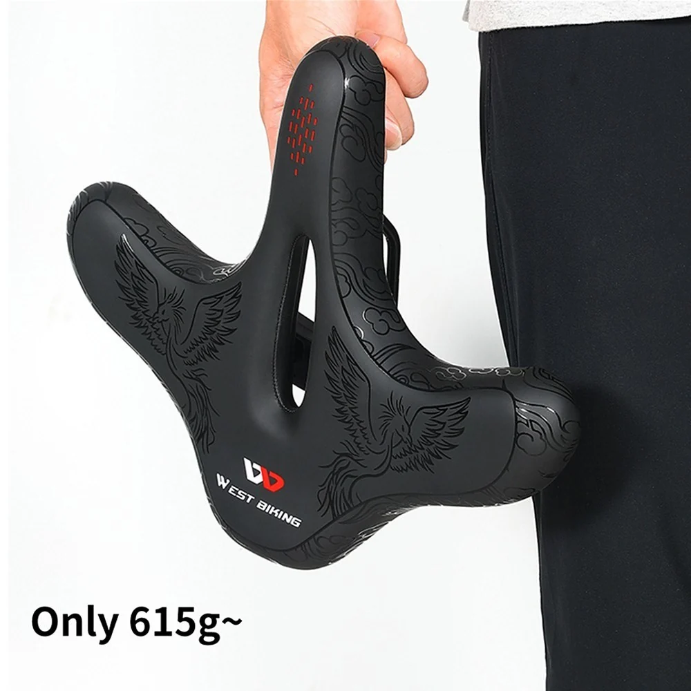 kényelmes, ergonomikus, vízálló, széles kerékpárnyereg