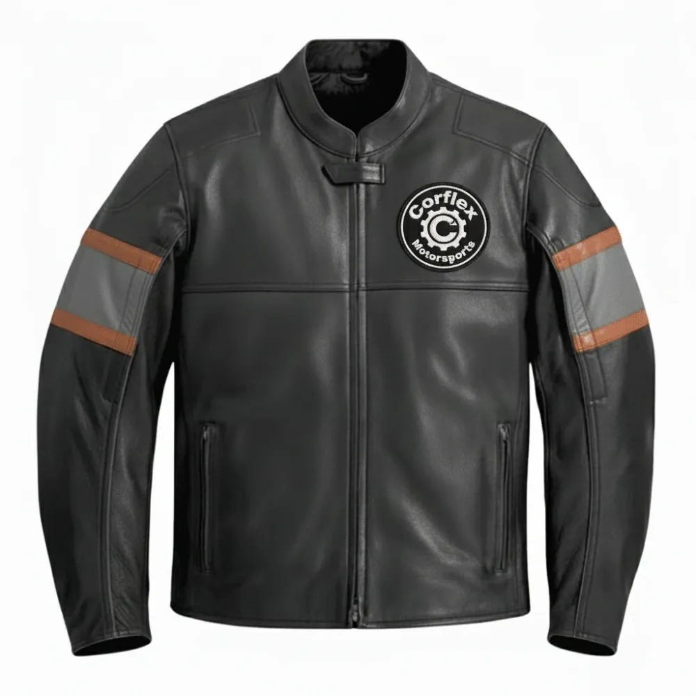 HD motoros ellenőrzött bőrkabát - Direct Fit S