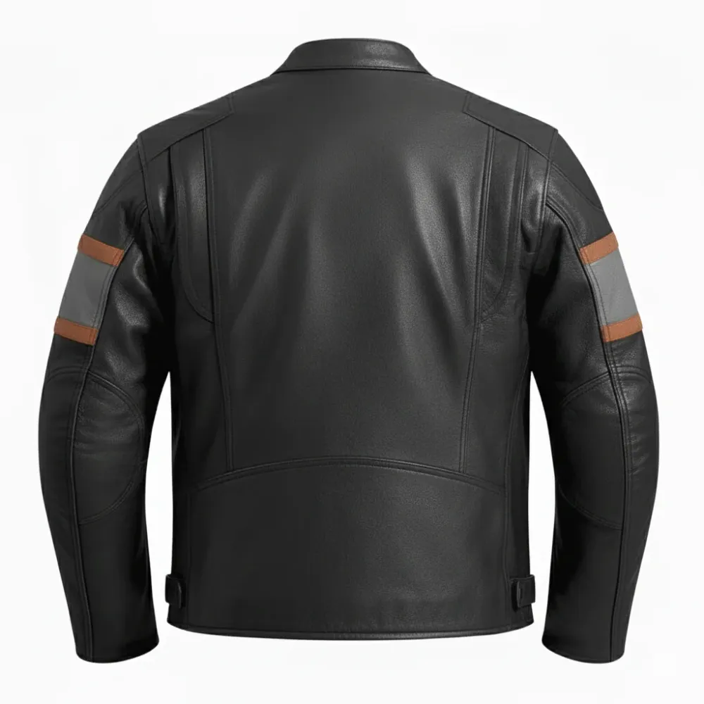HD motoros ellenőrzött bőrkabát - Direct Fit S