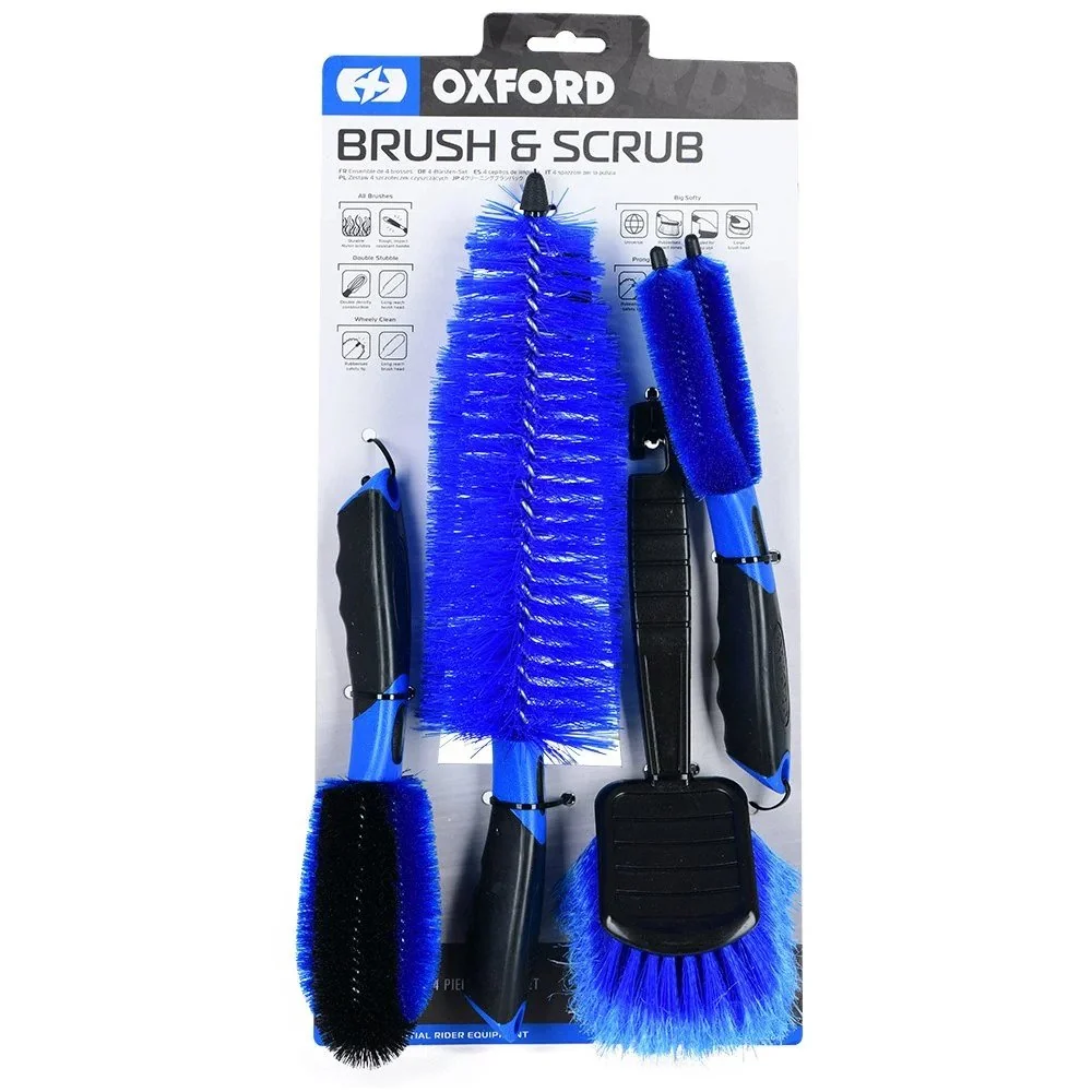 Moto kefe és súrolókészlet Oxford, 4 db