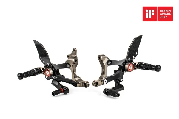 lábtartó MUE2 - Ducati, Panigale V4 / S / SP2, 3D/4D (2021 - 2024); Ducati, Panigale V4 / S, DA/DB (2018 - 2021); Ducati,...