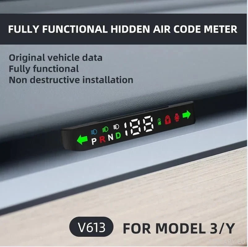 Tesla 3/Y - V613 Mini Digital Dash klaszter