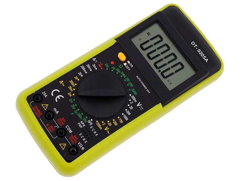 Digitális elektromos multiméter LCD kijelzővel