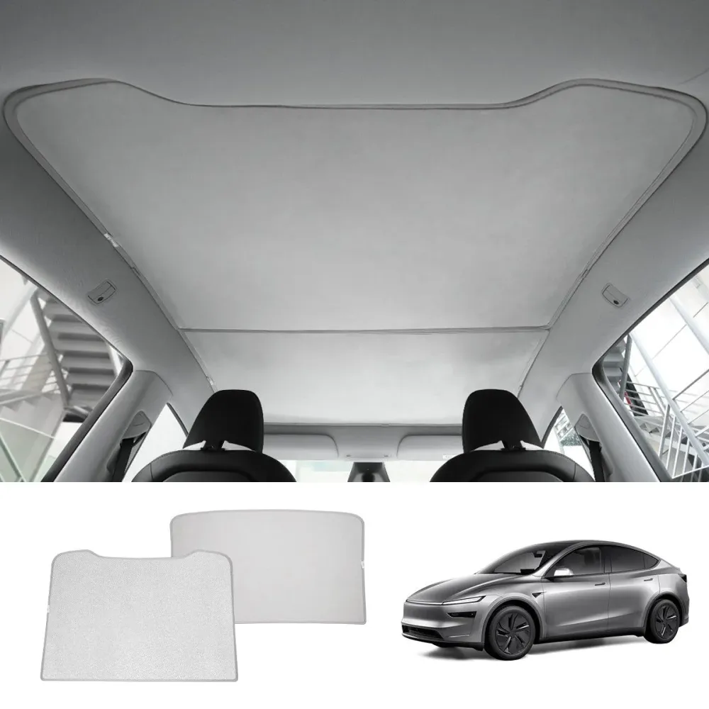 Alcantara osztott nano jégkristály üveg tetőnapellenző Tesla Model Y Juniper 2025+-hoz