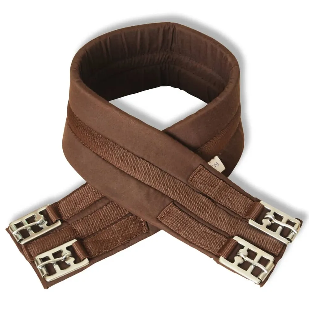 Lovaglás Nyereg Készlet 16 "Valódi Bőr Barna 14 cm 5-az-1- be