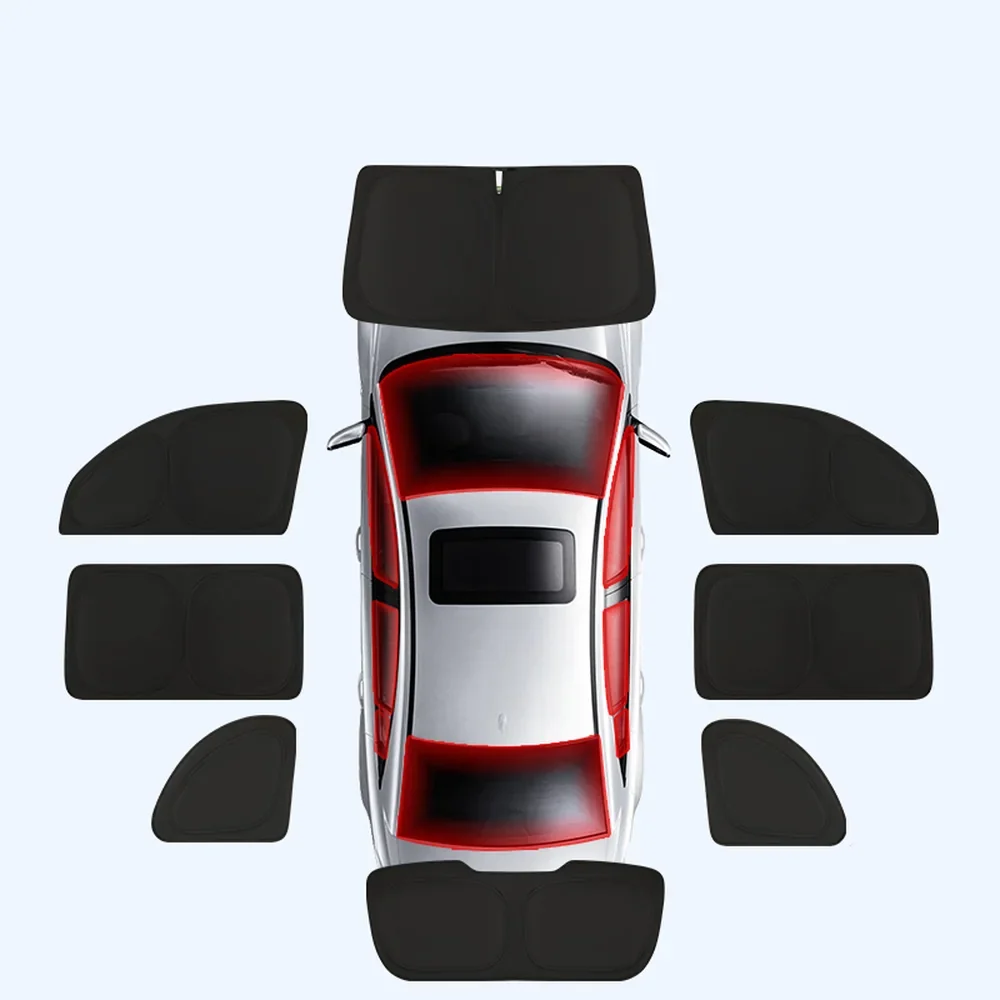 Adatvédelem és hőszigetelés Napellenző függönyök kemping napellenző VW ID.4 2021-2025-höz
