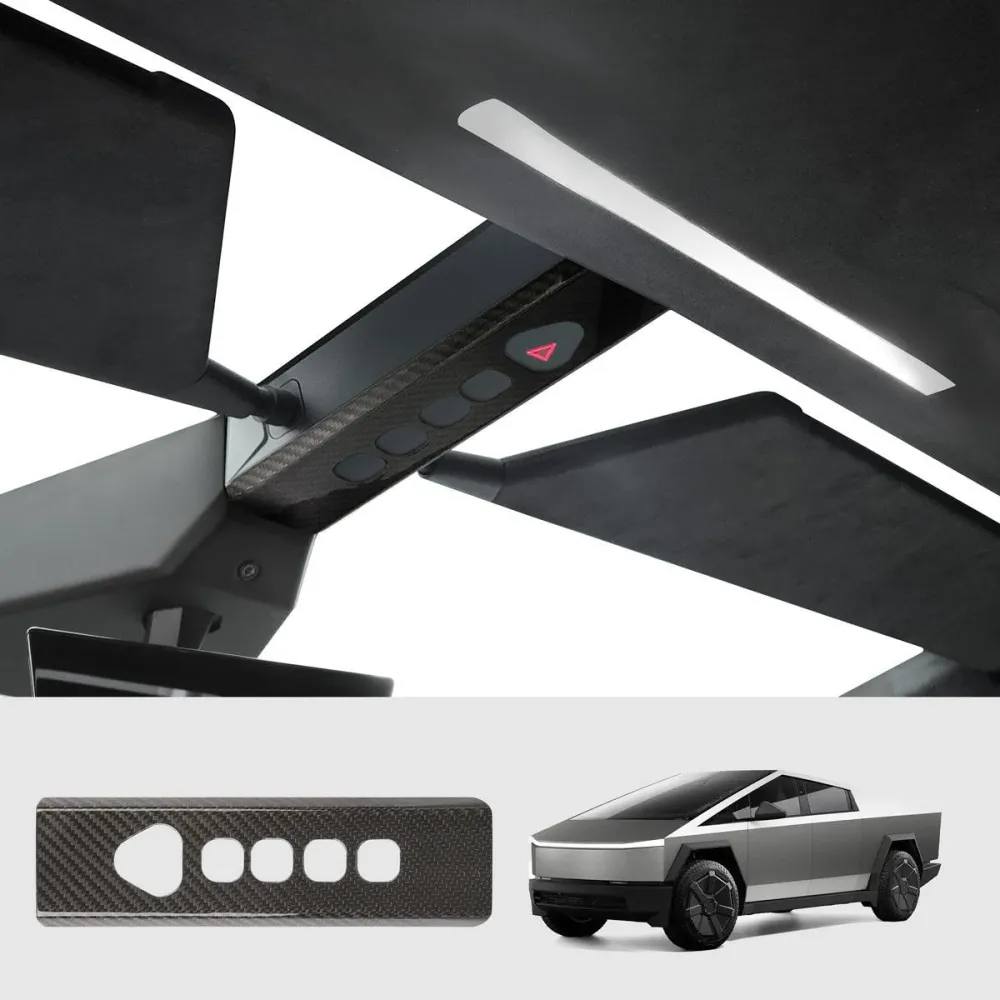 [Real Carbon Fiber] Olvasólámpa díszléc Tesla Cybertruckhoz