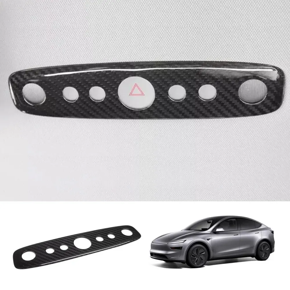 [Real Carbon Fiber] Olvasólámpa-huzat Tesla Model Y Juniper 2025+-hoz