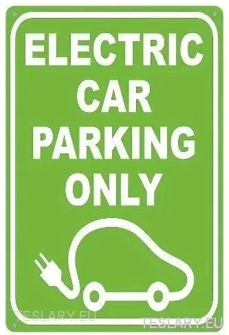 Csak az elektromos parkoló parkolás UV nyomtatott fémjel