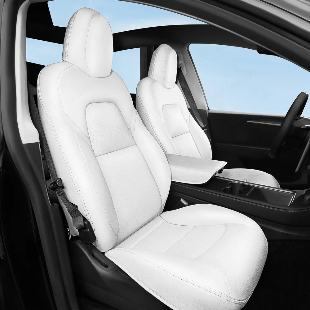 Prémium Tesla Model Y 7 személyes üléshuzat-szett továbbfejlesztett, 40/60 arányban osztott második üléssorral maximális k...