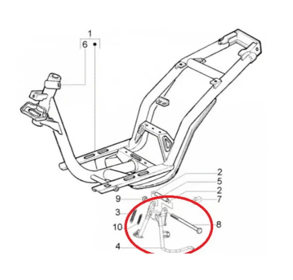 PIAGGIO Támasz