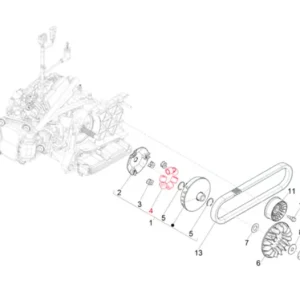 PIAGGIO Variator görgők 21x17 mm 14,0g