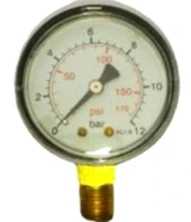 Manométer 40mm 1/8" 0-12bar MPS-40-0/12B alsó (AZP)
