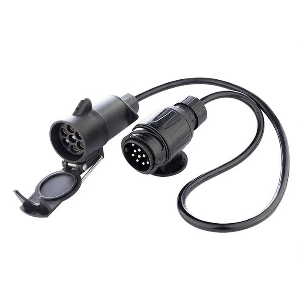 13/7 PIN 12V-os 12 V utánfutó adapter 0,75 m kábellel