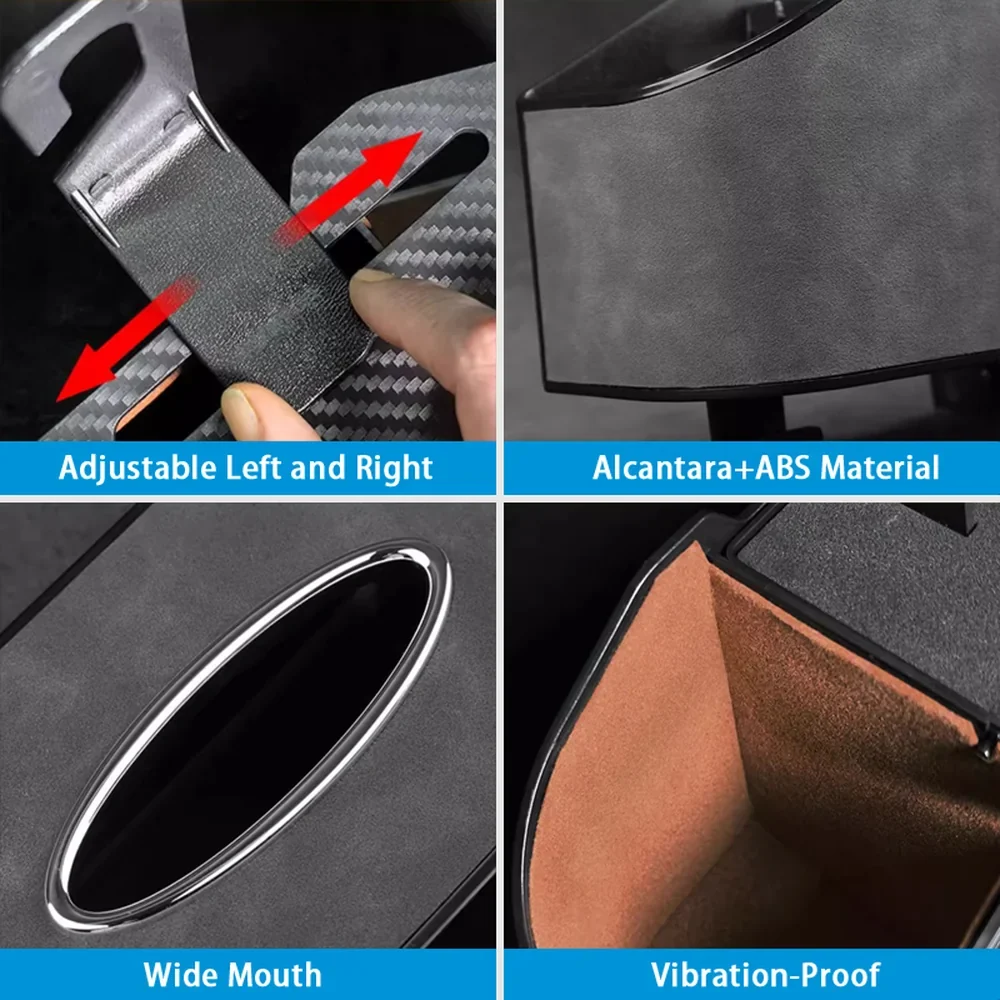 Alcantara üléstámla multifunkcionális tárolódoboz VW ID.4 2024-2025-höz