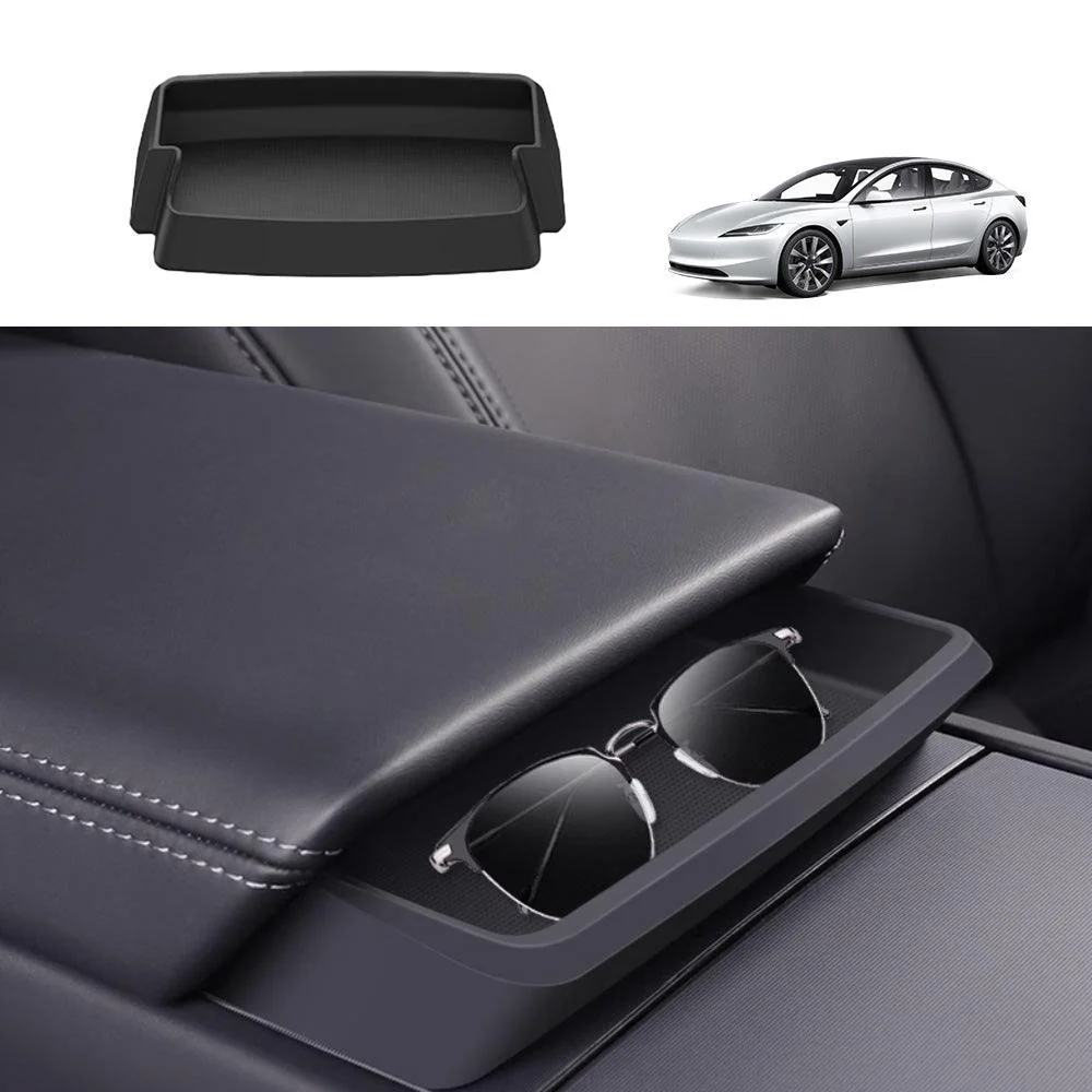 Tesla Model 3 kartámaszos napszemüveg tartó-rendező extra tárolóhellyel