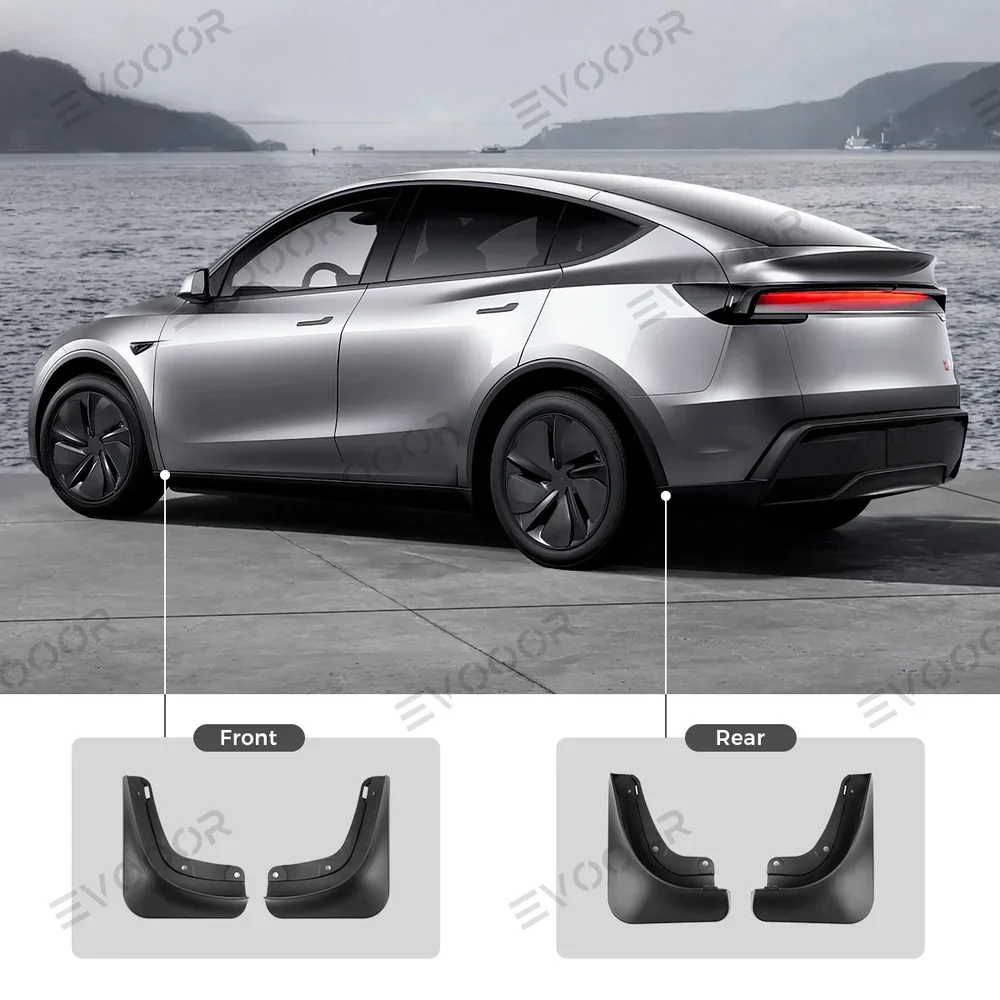 Fúrásmentes első és hátsó sárvédő gumik Tesla Model Y Juniper 2025+-hoz