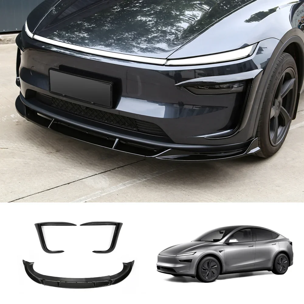 Első spoiler készlet ködlámpa díszítéssel következőhöz: Tesla Model Y - Továbbfejlesztett aerodinamika