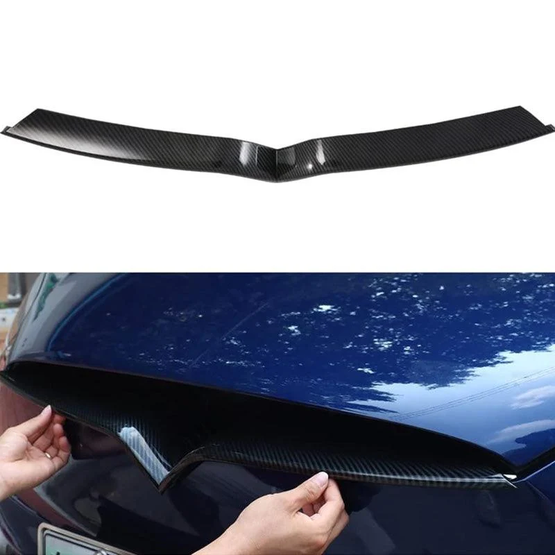 [Real Carbon Fiber] Elülső középső rács szegélyléc Tesla Model X 2016-2022