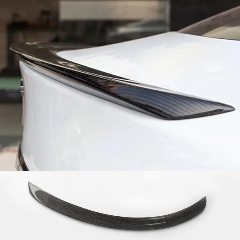 [Real Carbon Fiber] OEM hátsó csomagtartó ajak spoiler Tesla Model S 2014+