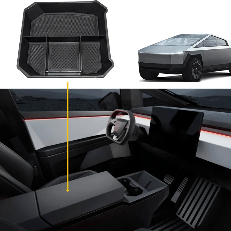 Új középkonzol szervezőtálca tárolódoboz Tesla Cybertruck