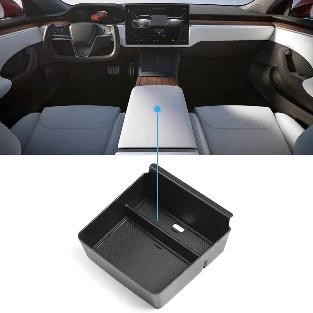 Model X/S 2021+ Középső konzoli rendezőtálca kompatibilis rendezővel Tesla