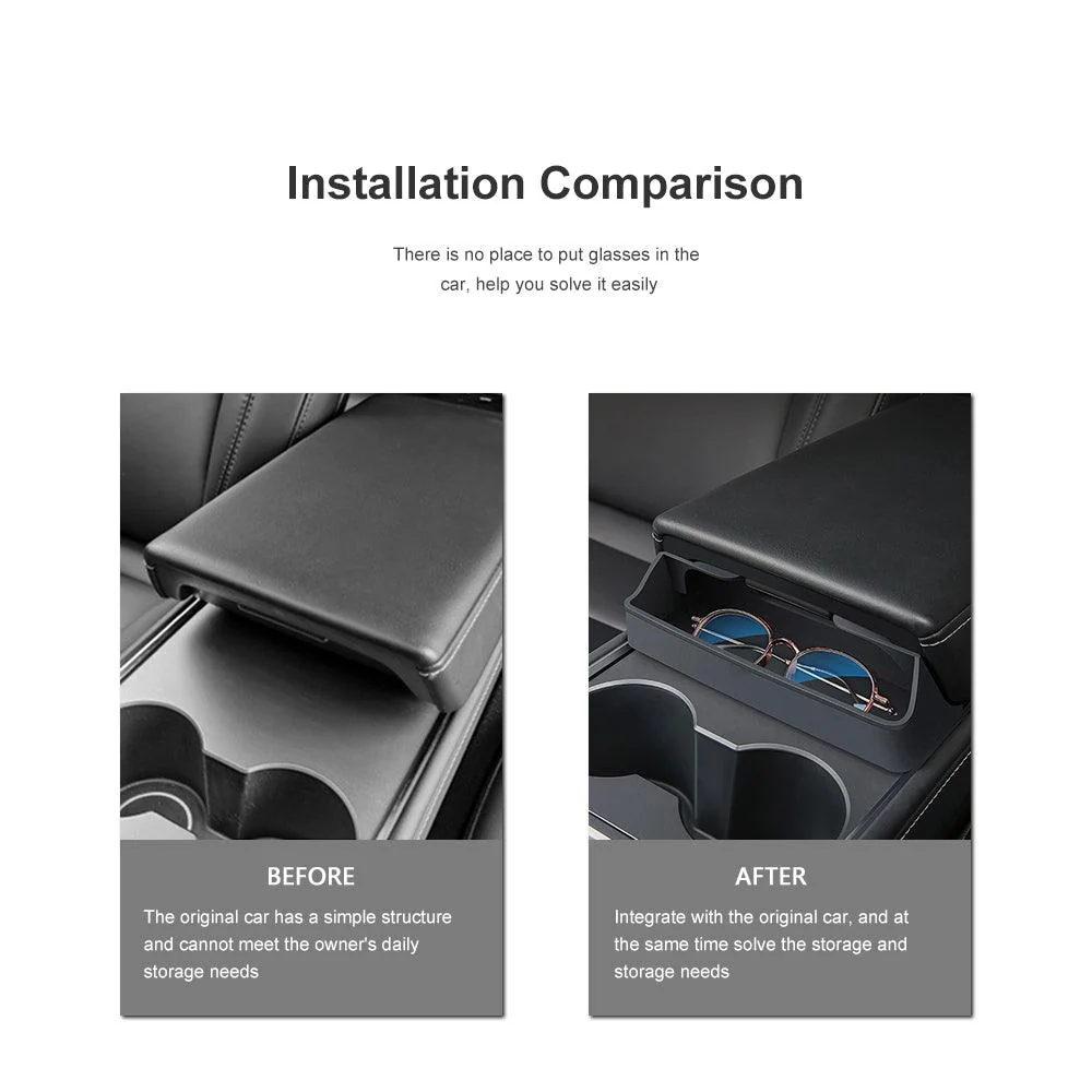 Model 3/Y középkonzol kartámasz szemüvegdobozhoz Tesla(2021-2023)