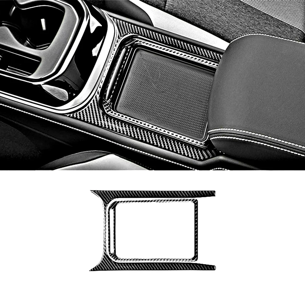 Karbon középkonzol tárolódoboz matrica VW ID.4 2021+-hoz