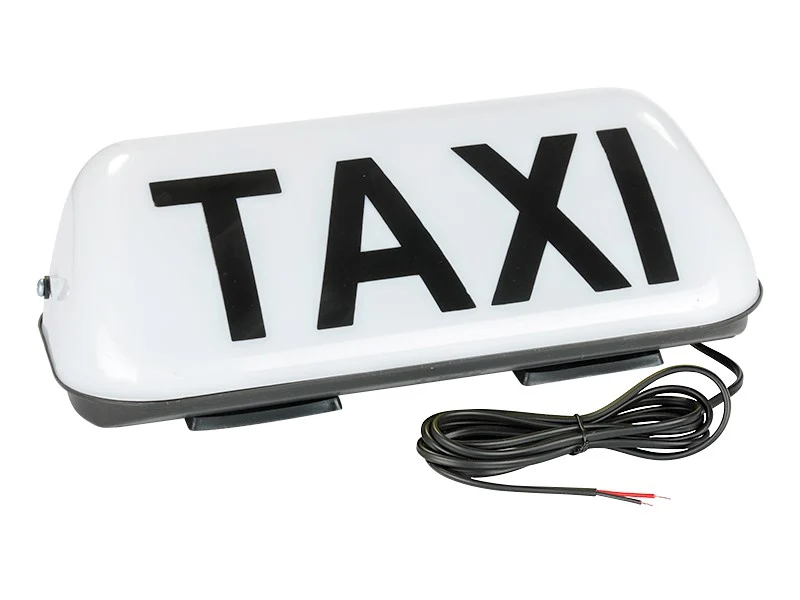 TAXI lámpa LED, ferde, LED, fehér