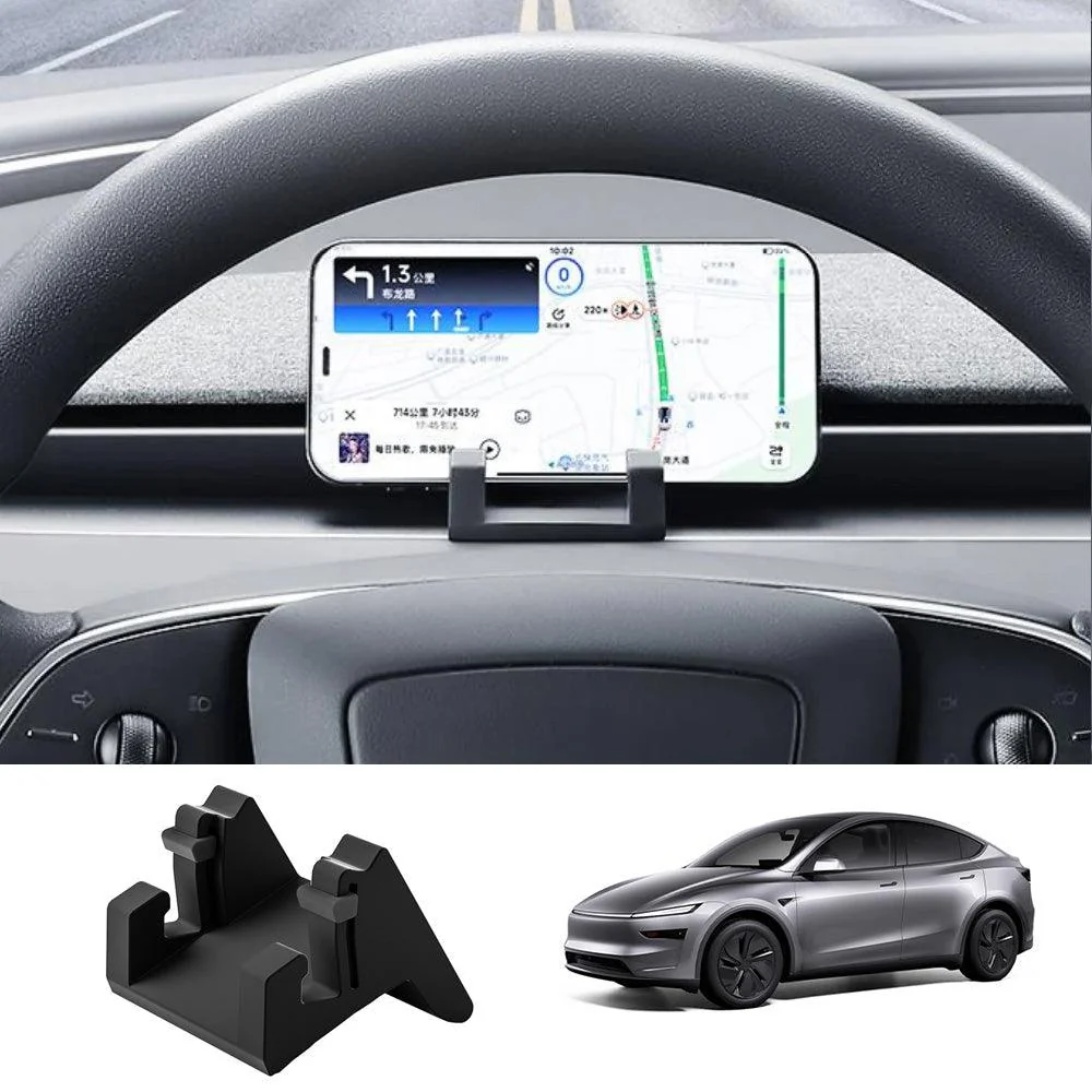 Folyékony szilikon szellőzőnyílásba épített telefontartó Tesla Model Y Juniper 2025+-hoz