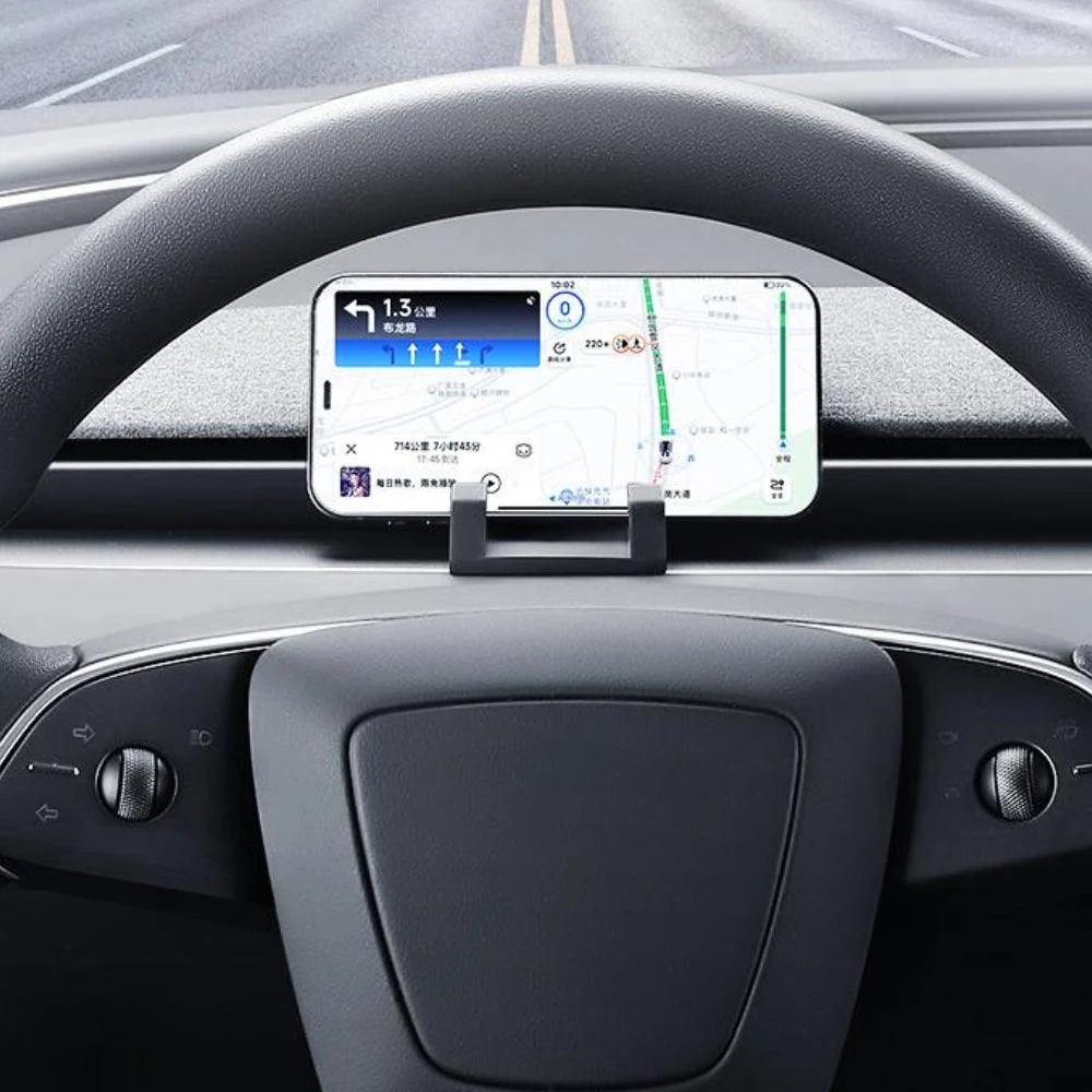 Szilikon telefontartó Tesla Model 3 2024+-hoz, szellőzőnyílással kompatibilis