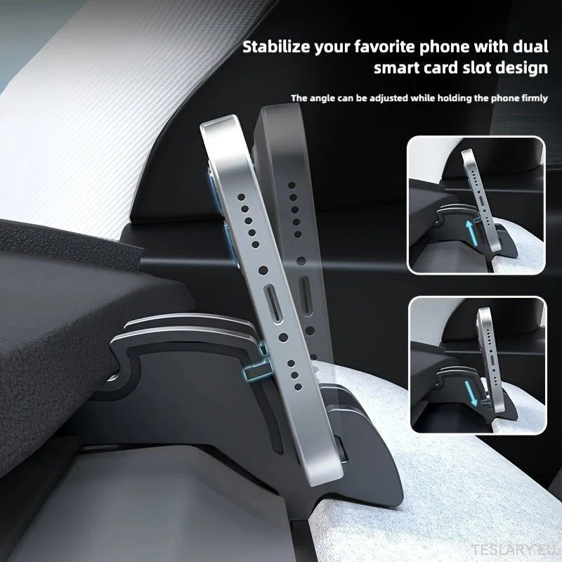 TELEDÉS TÁRSASÁGOS TESLA 3/Y MODELL - SNAP -ON Dashboard és Air Conder Mount, állítható szilikon