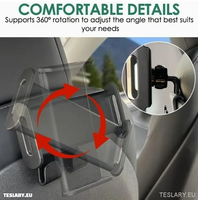 Tesla 3/y/s/x fejtámla tabletta/telefontartó