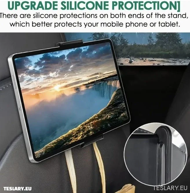 Tesla 3/y/s/x fejtámla tabletta/telefontartó