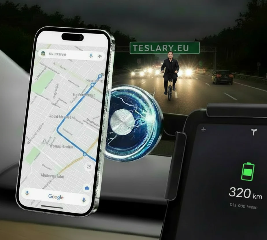 Tesla képernyőképernyő, amely elforgatja és beállítja