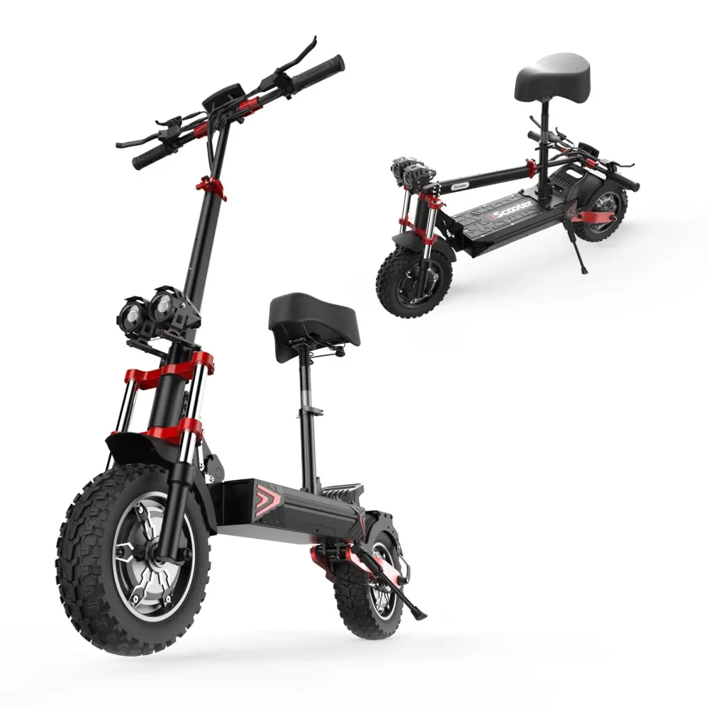 iX8 Elektromos Roller Dupla Motorral 2400W Összecsukható Terepjáró, CE Tanúsított, kettős motor iScooter