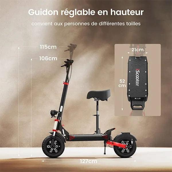 iX8 Elektromos Roller Dupla Motorral 2400W Összecsukható Terepjáró, CE Tanúsított, kettős motor iScooter