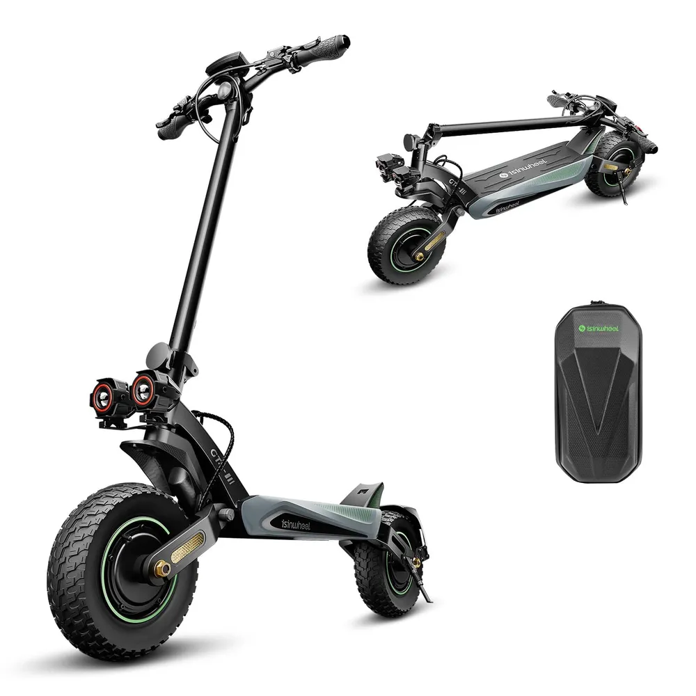 GT4 Elektromos Roller TorqueBeast Dual Motor 2400W Terepjáró Összecsukható, Hatótávolság 70-80 km, CE Tanúsított, nagy tel...