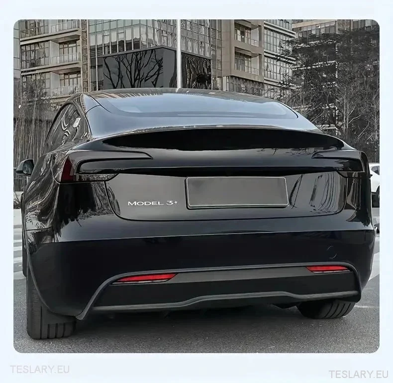Tesla modell 3+ hosszú tartomány " +" logó ezüst