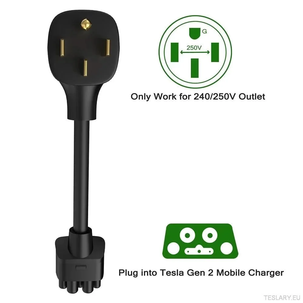 Tesla 32 amp adapter Gen 2 Chargers számára