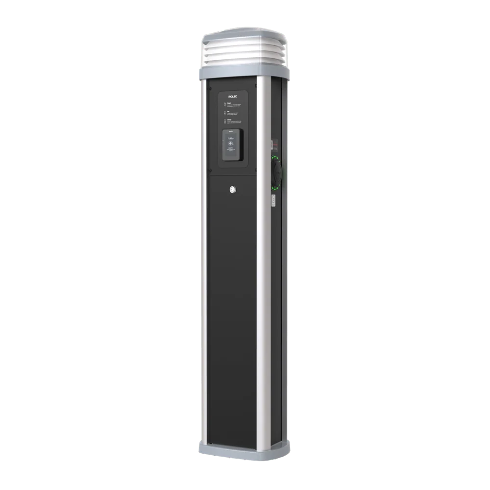 Rolec Quantum Plus elektromos autó töltőoszlop 2×22 kW (Type 2 aljzat) MID,POS