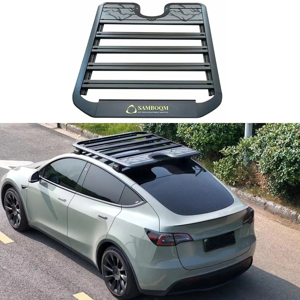 Tesla Model Y 2021+ tetőcsomagtartó-platform - Prémium tetőcsomagtartó maximális tárolási igényekhez