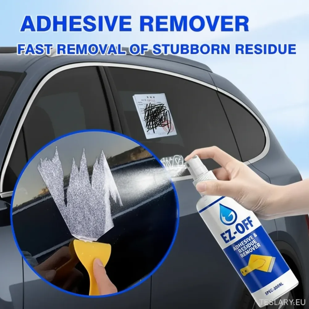 Adhesive Remover Spray - Fast Removal Stubborn Residue, Ideal Car Windows & Paint - Portable Spray Kit Glue Spatula, Easy...