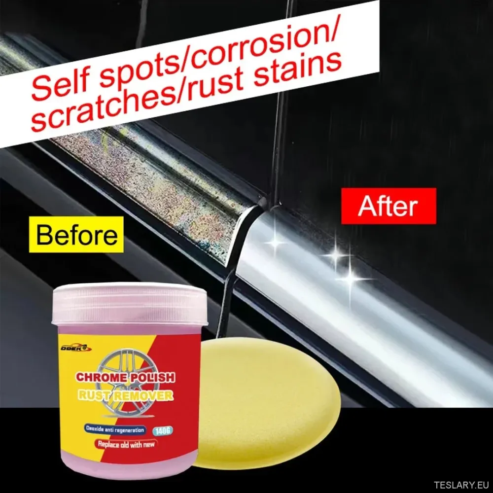 Chrome Plate Renewal Paste 100G- Gyors rozsda eltávolítás, gyengéd javítás, Visszaállítás és króm réteg védelme
