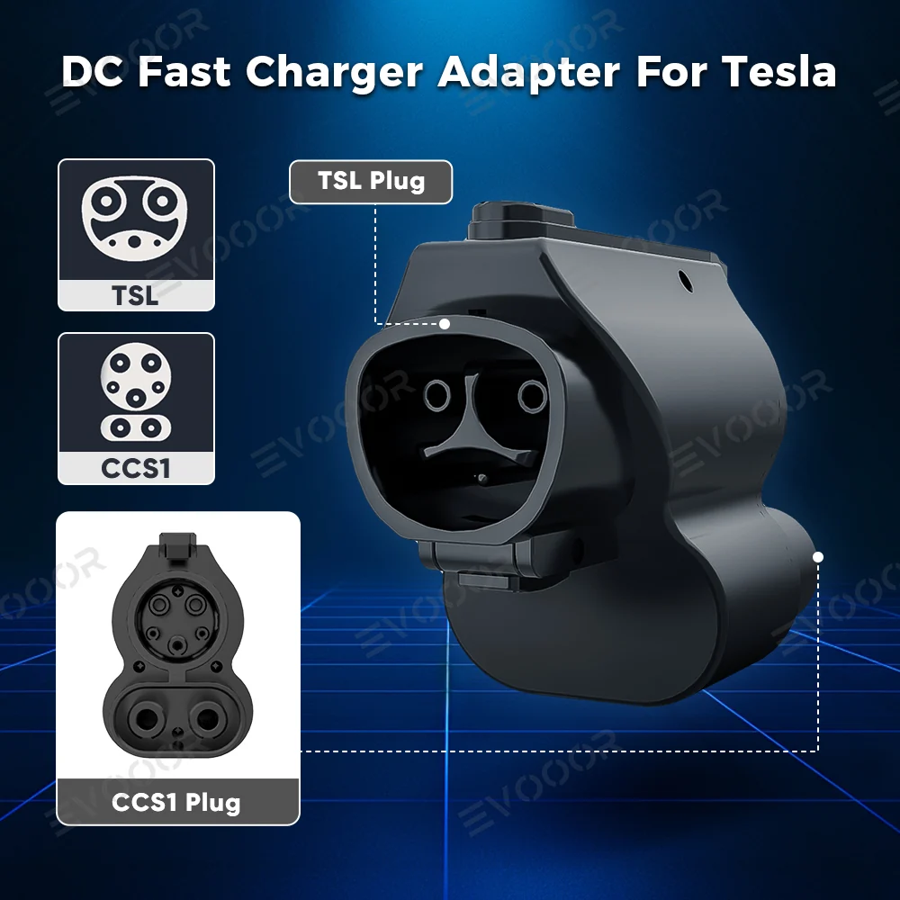 CCS1 - Tesla töltőadapter elektromos járművekhez