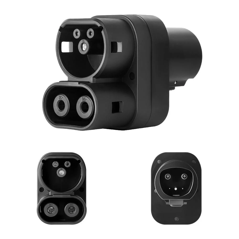 CCS2 elektromos jármű adapter NACS és Tesla töltőállomásokhoz