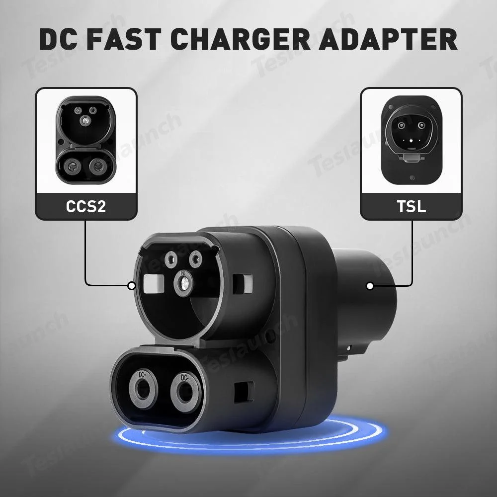 CCS2 elektromos jármű adapter NACS és Tesla töltőállomásokhoz