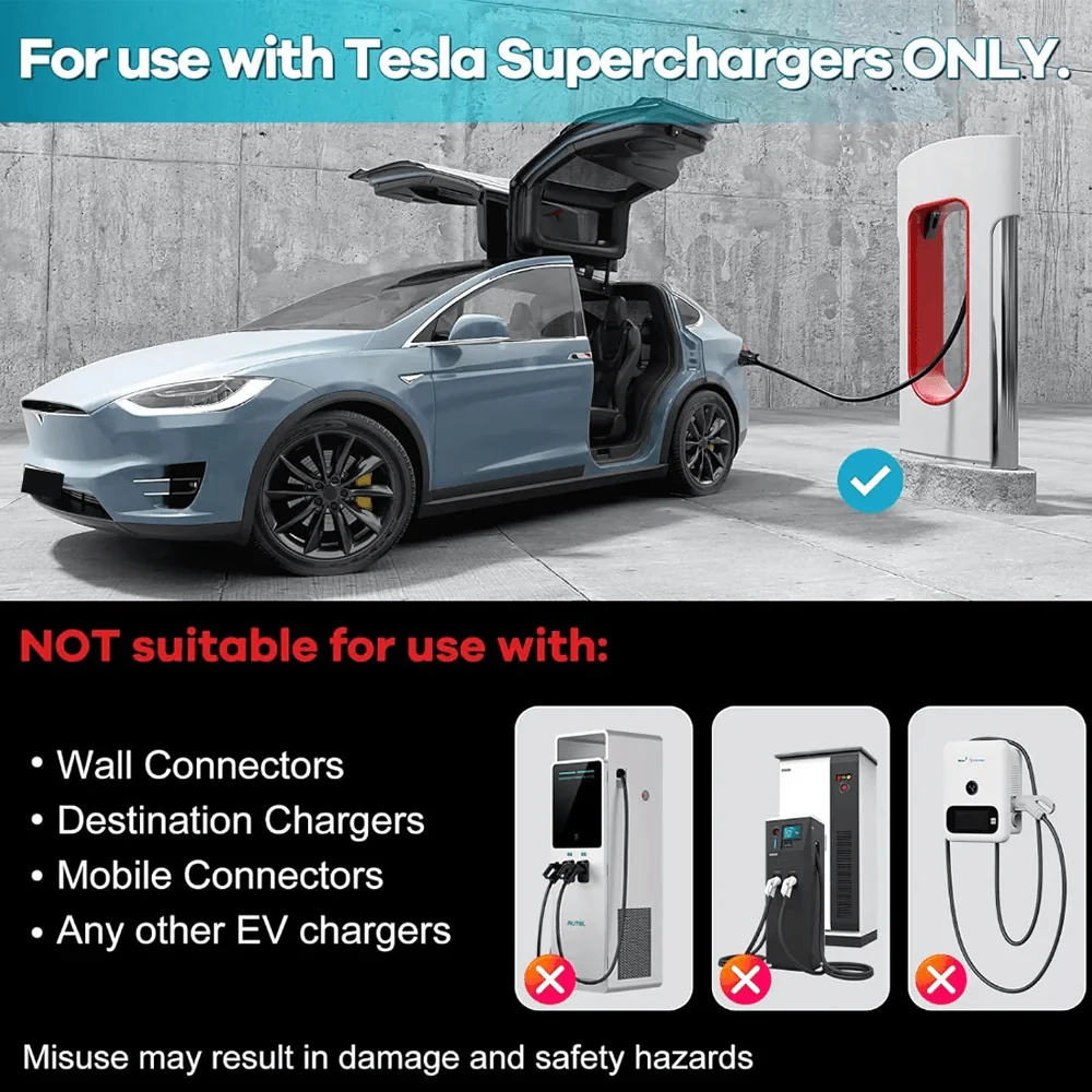 CCS2 elektromos jármű adapter NACS és Tesla töltőállomásokhoz